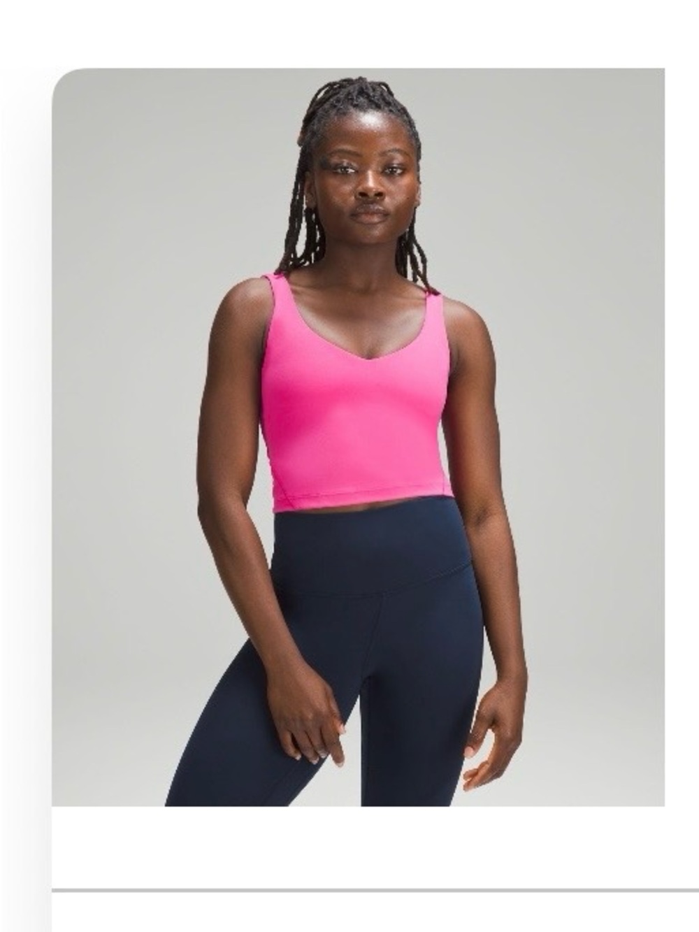 Lululemon Align Tank Top Sonic Pink Size 6 Light Support A/B Cup